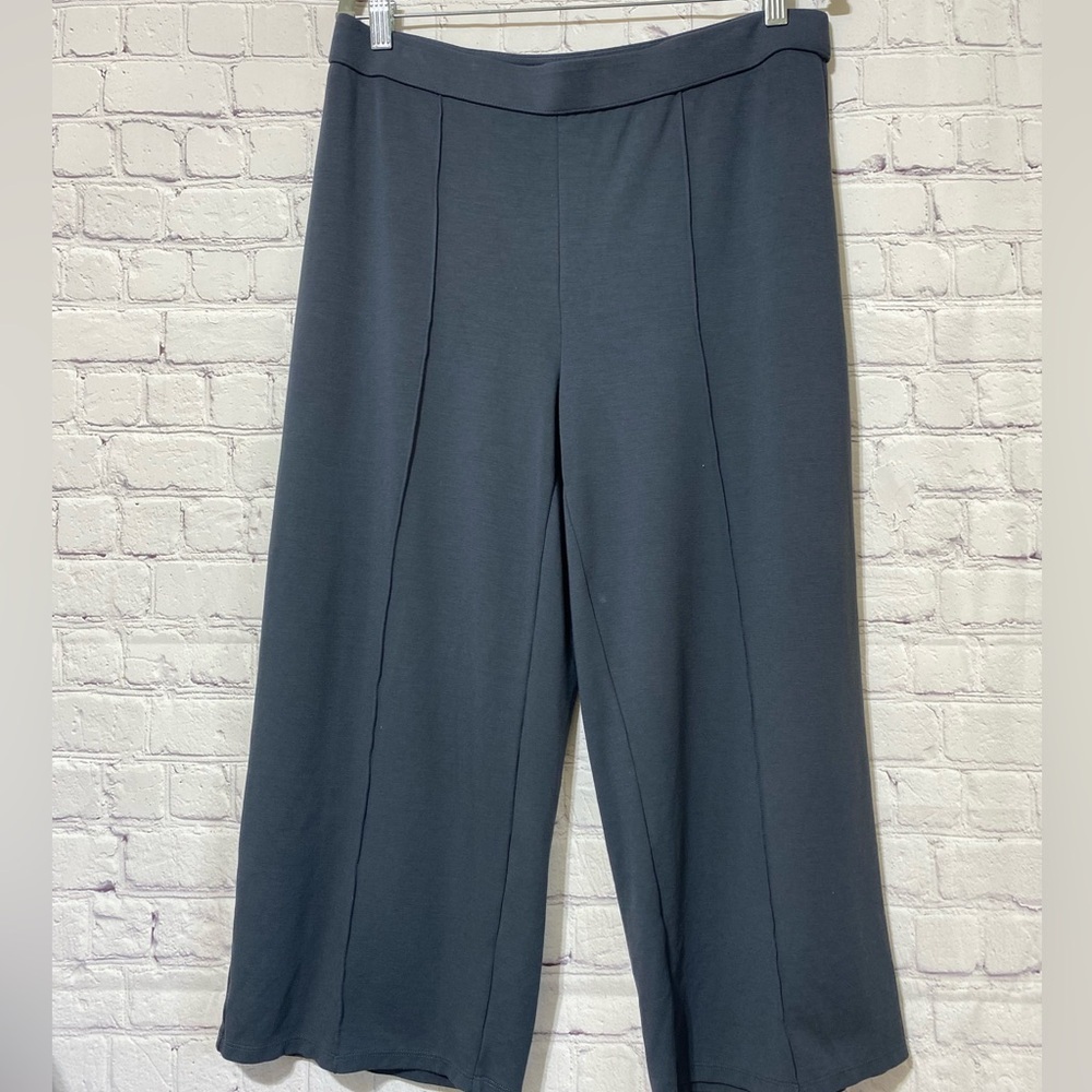 J Jill comfortable crop pants in gray